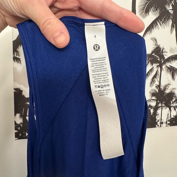NWT LULULEMON Essential Tank
*Pleated BLUE SIZE 8 - Picture 7 of 7